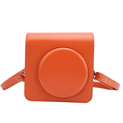 Funda Square SQ1 antichoque que evita arañazos con cuero PU naranja