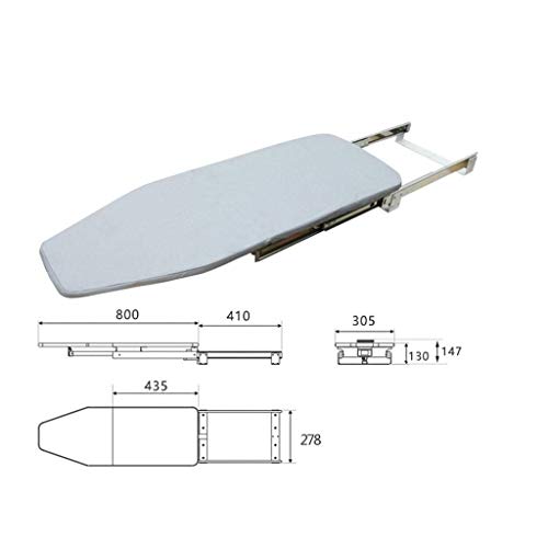 Planche à repasser haut de gamme pliable grise pour dressing luxueux