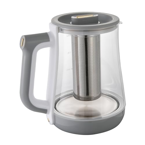 Tetera eléctrica de vidrio 1.8L 800W con infusor de té miniatura 3