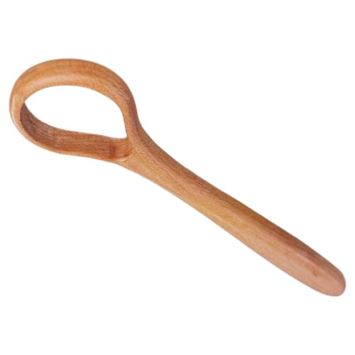 jojofuny Batidor de Masa Danés de Madera Maciza, Ergonómico, 30,5x7,5 Cm, Herramienta para Pan y Masa Madre, Antiadherente, Utensilio Versátil para Cocina y Panadería Reutilizable