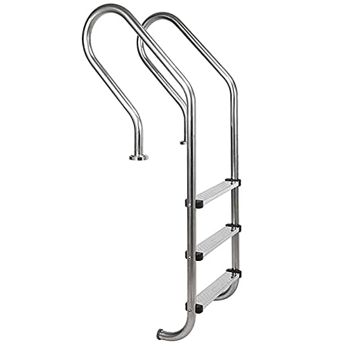 Escalera para Piscinas de Acero Inoxidable 3 Peldaños Antideslizante miniatura 1