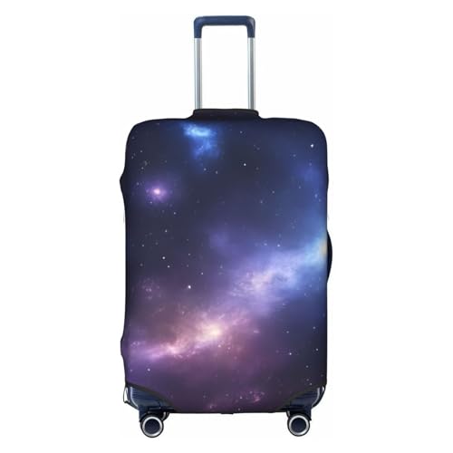Galaxy Print Protective Suitcase Cover Washable Travel Luggage Protector with Concealed Zipper