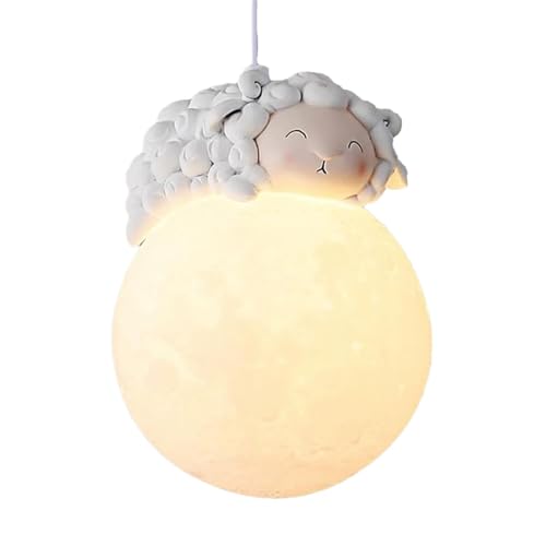 Lámparas colgantes para mascotas de dormitorio con luz suave esférica