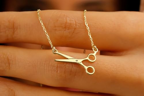 Lesbian Necklaces 18K Gold Tiny Scissors Necklace Minimalist Jewelry LGBT Pride Gift for Lesbian, Gay, Bisexual and Transgender People4