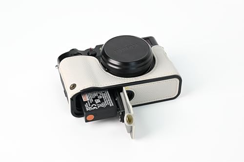 Funda de Cuero PU para Cámara Fujifilm X100V Blanca miniatura 5