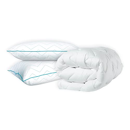 Reviews de Cubre Colchon Sognare Inova disponible en línea. 45 Sognare Set 1 Cubre Colchón King Size Extra Confort + 2 Almohadas King Size Fussión Relleno Firme. Hipoalergénico, Anti Ácaros y Lavable. Cont. 3 Pzas.