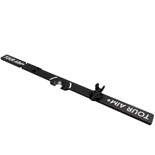 Tour Aim + Alignment Stick Adapter — Perfect Your Aim, Alignment, Face Angle, and Ball Position. Use Real Golf Tees of Mats.