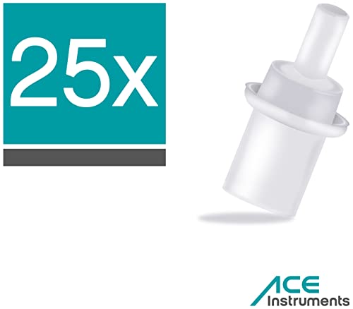 ACE 100078 Hygienesicheres Mundstück für Alkoholtester 25 Stück mit Rückatemsperre