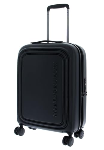 Lucchetto a combinazione TSA Mandarina Duck Logoduck + Trolley Cabin Exp, Bagaglio Valigia Unisex - Adulto, Nero (Black), 40x55x20/23(LxHxW)