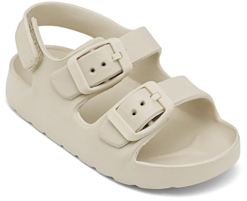 Chaychax Toddler Boys Girls Double Buckle Sandals Children'S Adjustable Back Strap Water Sandal cover