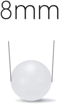 yaoqijie 8mm Polypropylene (PP) Sphere Solid Plastic Balls for Ball Valves and Bearings Lasting (Number of Pcs : 200pcs)