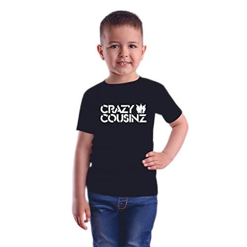 Image of Feel Good Crazy Cousins Family Matching Cotton Multi Colored Printed T-Shirt