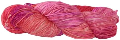 Knitsilk 100% Recycled and Hand-Dyed Silk Roving Worsted Yarn | Ideal for Knitting, Crocheting, Crafting | 100 gm, 225 Yards,Lisbon