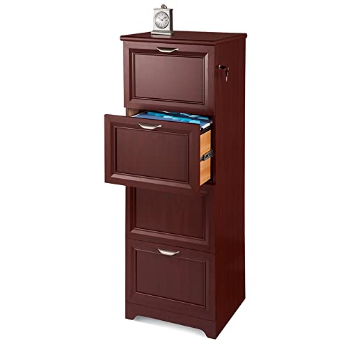 Realspace® Magellan 19' D Vertical 4-Drawer File Cabinet, Classic Cherry