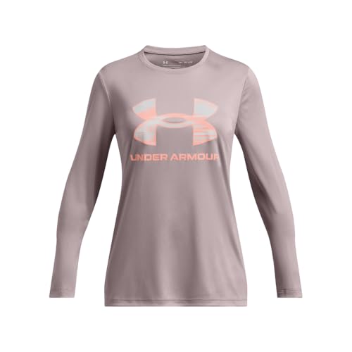 Image of Under Armour Girls' Tech Big Logo Printed Long Sleevedisc