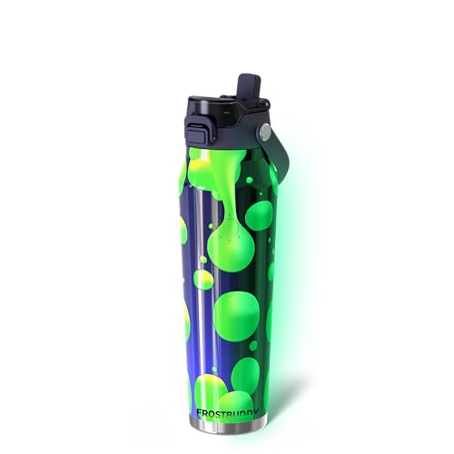 Frost Buddy 32oz Insulated Water Bottle - Straw & Chug Lid - Leak-Proof