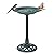 ZenStyle 28" H Resin Sitting Pair Bird Bath Pedestal Outdoor Garden Décor (Green)