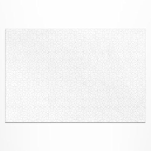 Tapis du sol vinyle 140x210 cm rectangle imperméable pour balcon