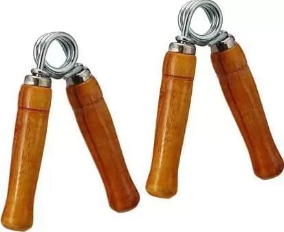 SPOCCO | Wooden Hand Grips 2 Pc | Sports Wooden Hand Gripper | Hand Gripper | Hand Grip Strengthener | Hand Gripper for Men and Women (Pack of 2) | HG08 (B0B631PKVM) Amazon Price History, Amazon Price Tracker