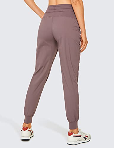 Image of CRZ YOGA Ease Line Joggers 26 inch /28.5 inch /30.5 inch | Casual, Lightweight, Ruched Design, Pockets, for Women