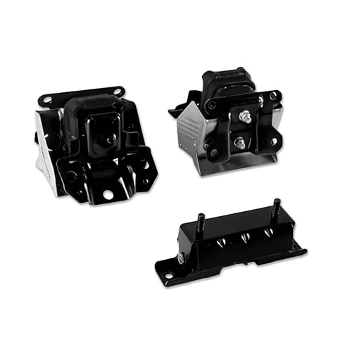 Engine Motor and Transmission Mount Kit 3Pcs Compatible with 2007-2014 Avalanche, Escalade, Escalade, Sierra, Silverado, Suburban, Tahoe, Yukon 5.3L 6.0L 6.2L Replace A2638, A5365, A5365