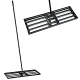 Lawn Leveling Rake 30"x10" – Heavy-Duty Soil Leveller with 75" Extended Powder-Coated Steel Handle, Durable & Versatile Level Lawn Tool for Garden, Grass, Golf Course, & Ground Maintenance