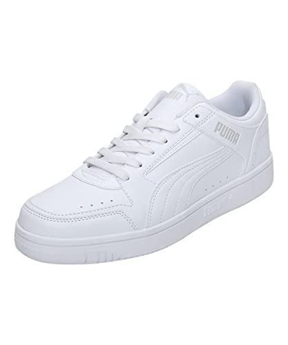 PUMA Unisex Adults’ Fashion Shoes REBOUND JOY LOW Trainers & Sneakers, PUMA WHITE-PUMA WHITE-GRAY VIOLET, 44.5