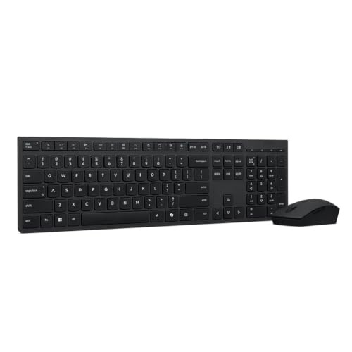 Image of Lenovo Professional Wireless Rechargeable Combo Keyboard and Mouse -US English