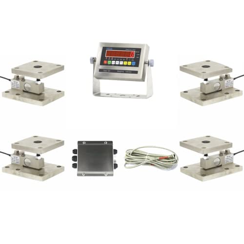SellEton SL-730-TM Single Ended Shear Beam Load Cell Conversion kit weigh Module for Scale Tank, Hoppers & Vessels (20,000 lbs Large Envelope, LED Display Indicator)