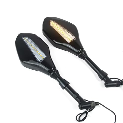 Retrovisores moto XMAX 250 espejo universal de hierro 8mm 10mm con intermitente LED