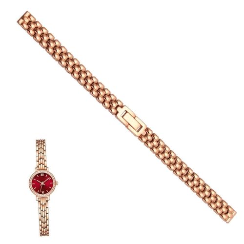 Sangle de remplacement dorée acier pour montre vintage
