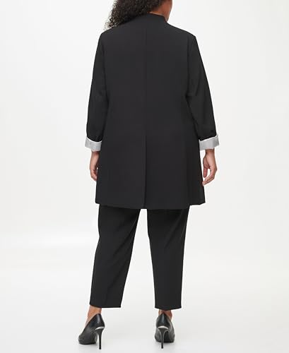 Calvin Klein Women's Open Front Wear to Work Suits Blazer4