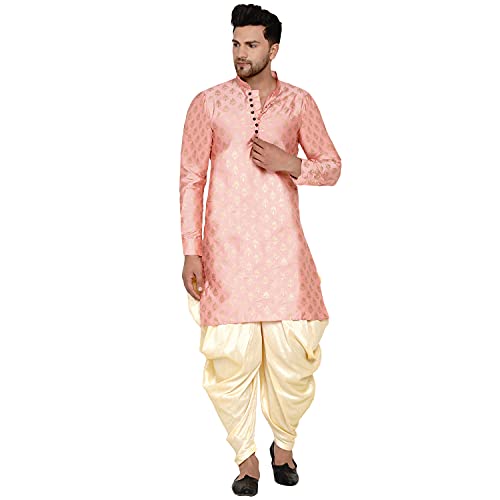 Image of Veera Paridhaan Men's Banarasi Full Sleeve Printed Long Straight Kurta