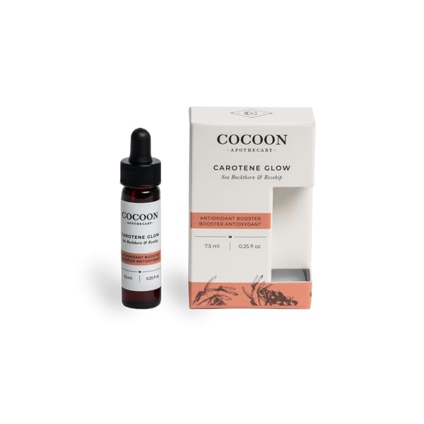 COCOON APOTHECARYCarotene Glow Antioxidant Booster, Ecocert Cosmos Natural, Rosehip CO2, Sea Buckthorn CO2, Pomegranate CO2, Frankincense CO2, 0.25 fl oz
