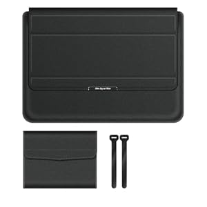 MQVQAUBST PU Antiwater Notebook Fall Geeignet for Huawei Honor MagicBook 14 16 Pro X 14,6 "16" Laptop Tasche Stehen hülse Tasche(Black,For Magic book Pro 16)