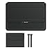 MQVQAUBST PU Antiwater Notebook Fall Geeignet for Huawei Honor MagicBook 14 16 Pro X 14,6 "16" Laptop Tasche Stehen hülse Tasche(Black,For Magic book Pro 16)