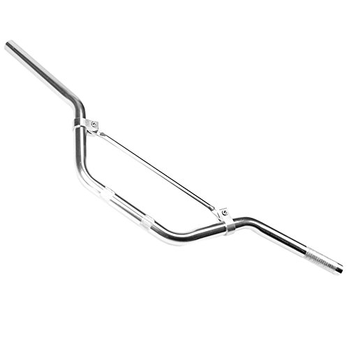 JCMOTO Handlebars 22mm 7/8" Motorcycle Sport Bikes for Dirt Pit Bike Motorcycle (SILVER)