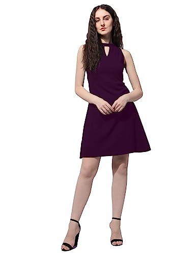 Image of OOMPH! Women's Polyester Blend A-Line Mini Dress