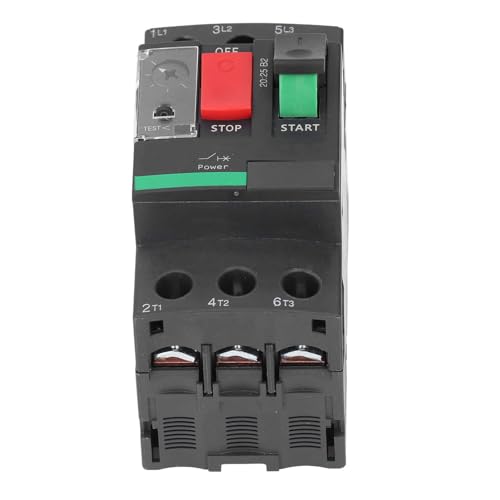 Protector de circuito de motor 1-1,6 A con control de botón para riel de 35 mm 7