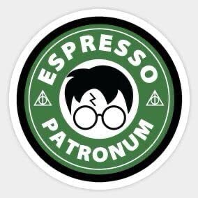 Espresso Patronum Funny Sticker | Vinyl | Decal for Car Bumper, Window, Laptop, Truck, Van, Water Bottle, Books Etc |Waterproof| 5" (3)
