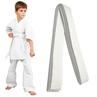 COYUN 1 pcs 220 cm Karate Gürtel, Judo Gürtel, Taekwondo Gürtel, Karate Gürtel Weiß, Judo Gürtel Weiß, Weißer Karate Jiu Jitsu Gürtel, Budogürtel weiß, Kampfsport Gürtel, Taekwondo für Männer Frauen