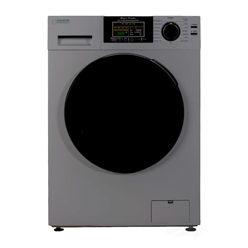 Equator All-in-One Washer Dryer VENTED-DRY 30% FASTER than Condense 15lb 110V + Pedestal ADA (White)