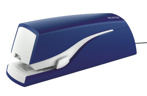 Leitz Elektrisches Heftgerät, 20 Blatt, Metall mit Kunststoffelementen, Inkl. Heftklammern, NeXXt, blau, 55330035