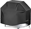 Grill Cover, 75 inch BBQ Gas Grill Cover, Waterproof,Anti-UV Material with Elastic Velcro Straps & Adjustable Hem Rope for Weber Char-Broil Monument, Brinkmann Dyna-glo Nexgrill Megamaster MASTERCOOK