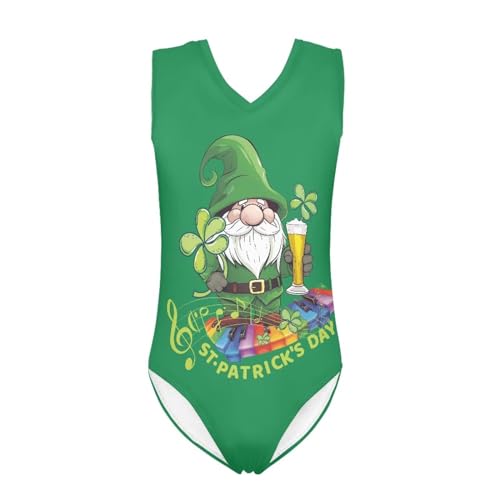 Image of Girls Fashion Print One Piece Swimsuit Bathing Suit Gymnastic Leotard for Kids, 5-14 Years