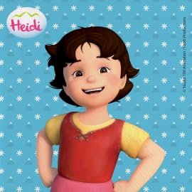 BeenSmile, SERVILLETAS 33 CM HEIDI, Servilletas de Papel, Artículos de Fiesta, Fiestas, Celebraciones y Cumpleaños Infantiles, 20 Unidades 33 CM