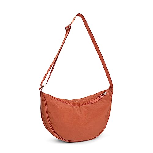 Bolso Bandolera De Nylon En Forma De Media Luna - Correa Ajustable, Multibolsillos, Para Mujer/Hombre, Uso Diario, Oficina, Viaje (Varios Colores)