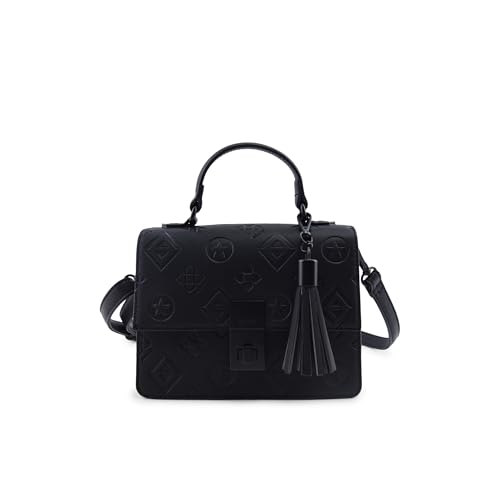 Aldo Womens Bovan Top Handle Bag Open Black
