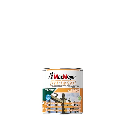 MAXMEYER Diretto Antiruggine Satinato R6005 Verde Muschio 0.75 L