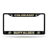 Rico Industries NCAA Colorado Buffaloes Black Chrome Frame 12" x 6"